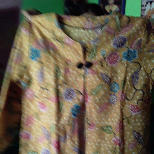 Kardigan Bolero Batik Kerja Wanita Warna Cerah