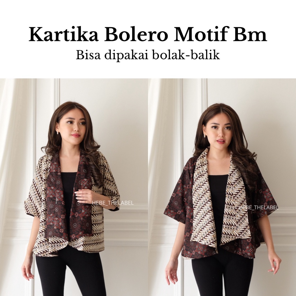 Kartika Bolero Batik Men Short - BI-BJ-BK-BL-BM (Available Couple Pria Wanita)