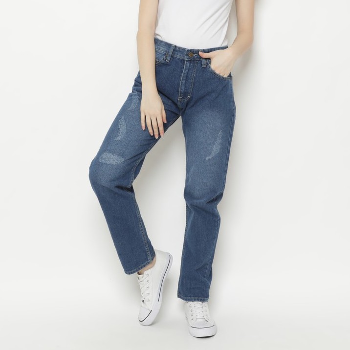 ORI Celana Panjang Highwaist HW Boyfriend Ripped Jeans ORI Celana Panjang Highwaist HW Boyfriend Ripped Jeans