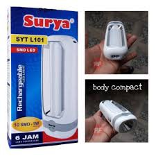 Lampu Senter LED SURYA SQL L2207 - SYT L101 Emergency Lamp Darurat RECHARGEABLE