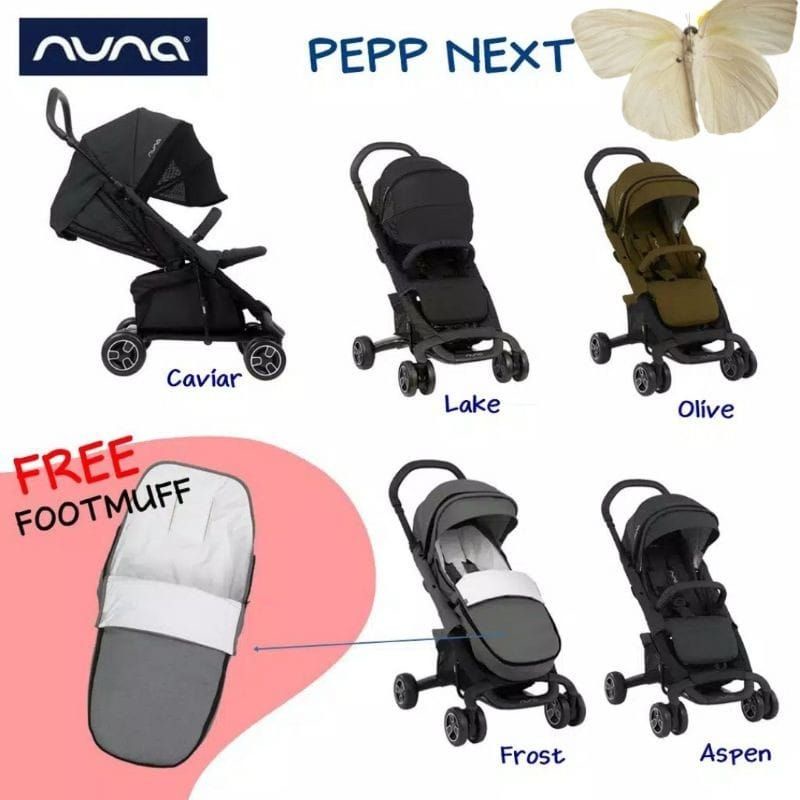 Nuna stroller pepp next bonus footmuff / kereta dorong bayi nuna