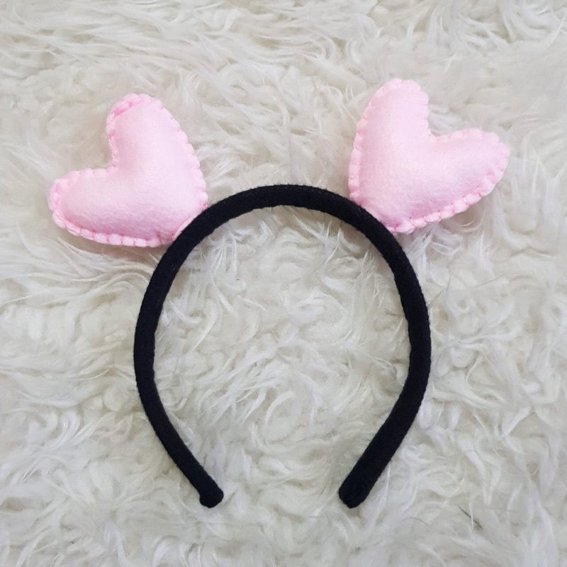 Bando Love Valentine Aksesoris Hati Bando Valentine kostum Love