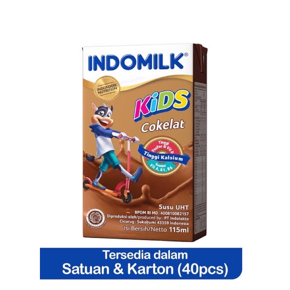 

indomilk kids susu UHT kotak kecil