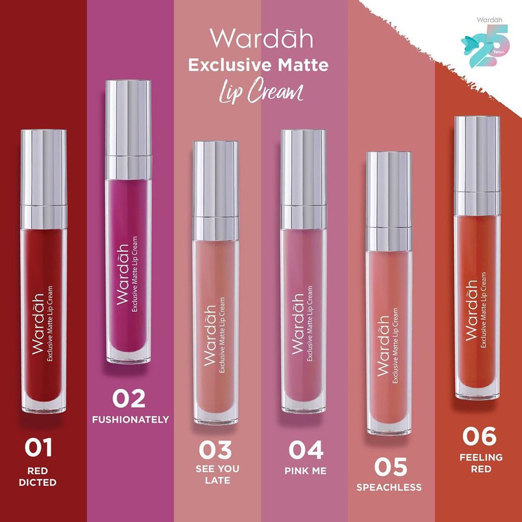 WARDAH EXCLUSIVE MATTE LIP CREAM 01-24 4g