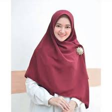 HIJAB SEGI EMPAT DIAMOND, HIJAB SYAR'I SEGI EMPAT SIZE 130X130