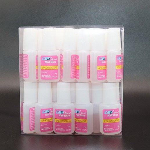 【New Year Sale】 lem kuku palsu Profession 1Pc 10g Fast Drying Nail Glue With Brush Head