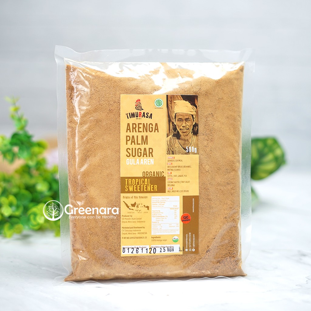 

Alsiha Sehat Alami Organik Timurasa Arenga Sugar 500gr / Gula Aren Bubuk