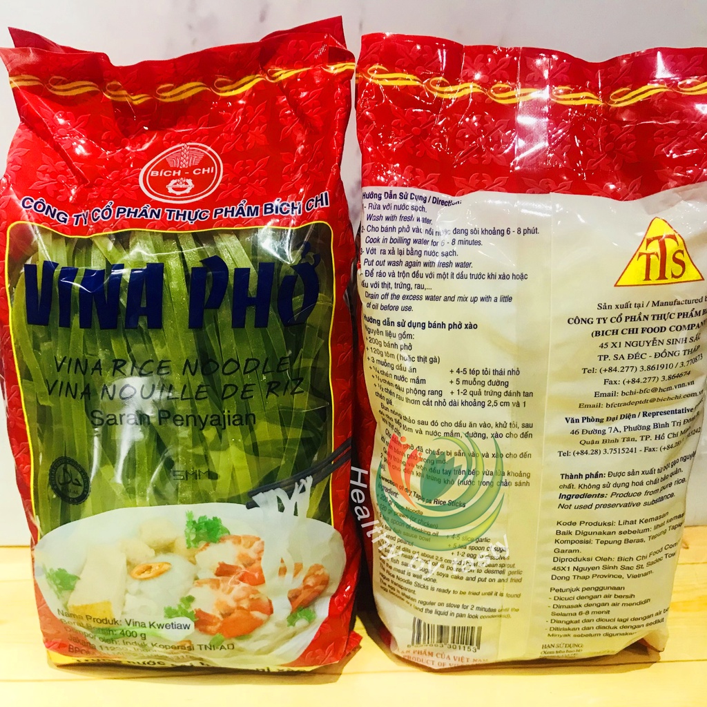 Vina Pho Rice Noodle Vietnam Vina Kwetiaw Mie Beras 400gr halal