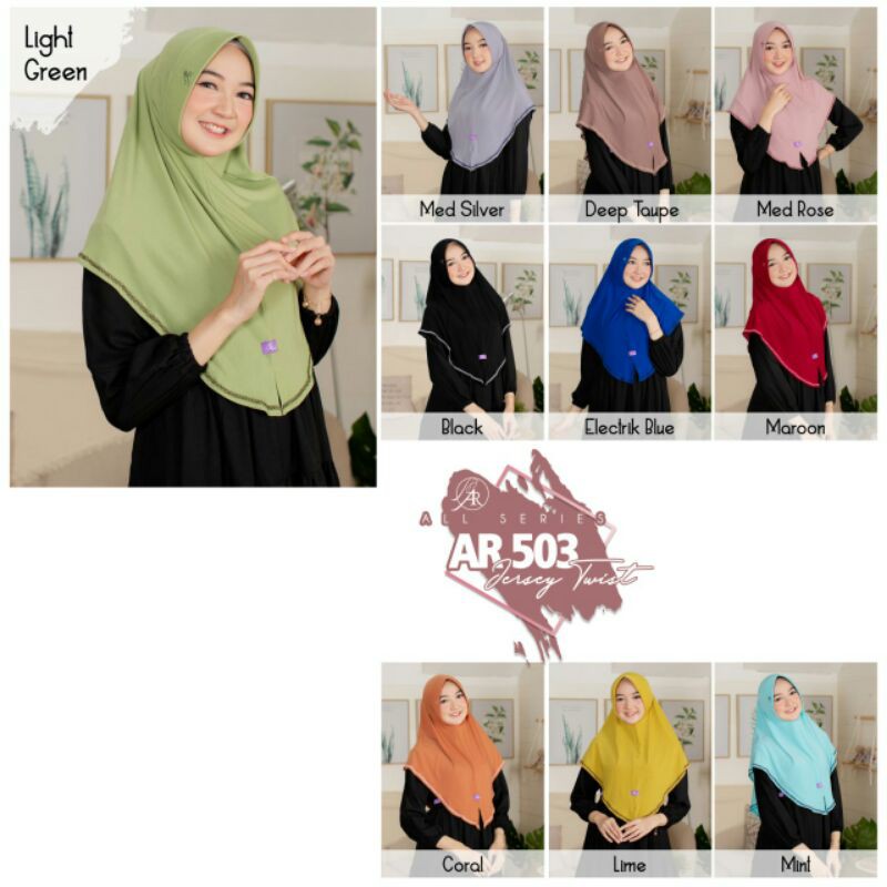 Hijab Instan Polos AR 503 by Hijab Arrafi