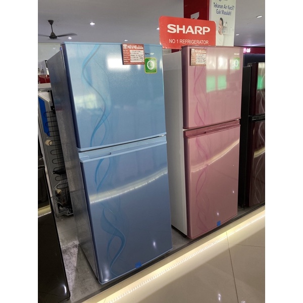 LEMARI ES SHARP / KULKAS SHARP 2PINTU SJ237ND / SJ 237ND