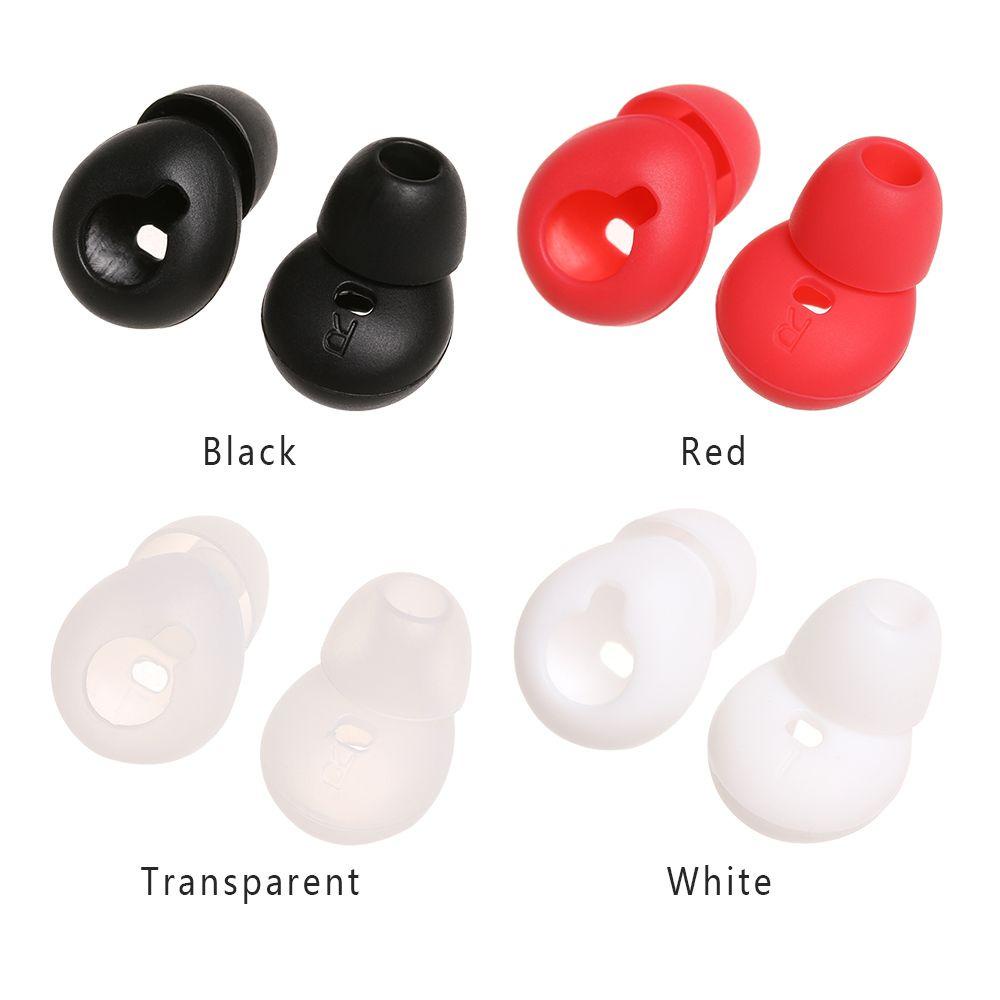 Nanas 1pasang Earbud Silikon Cover Lembut In-Ear Shockproof Ear pads Case