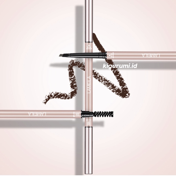 LAMEILA Gold Pink Pensil Alis Eyebrow Double Heads Colors Eyebrows LA143 835