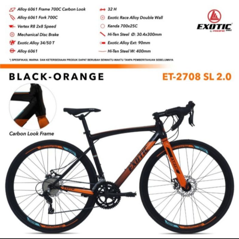 sepeda balap (road bike) exotic 2708 LS 2.0