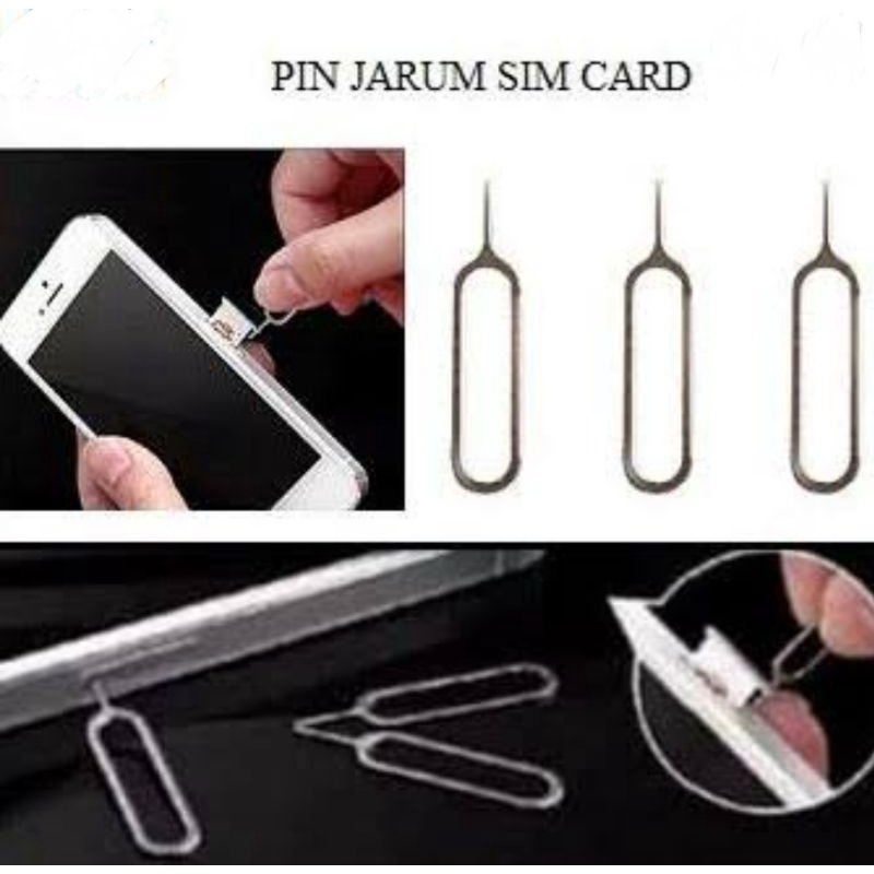 Tusuk jarum HP isi 100 pcs sim card ejektor tusukan pembuka kartu simcard