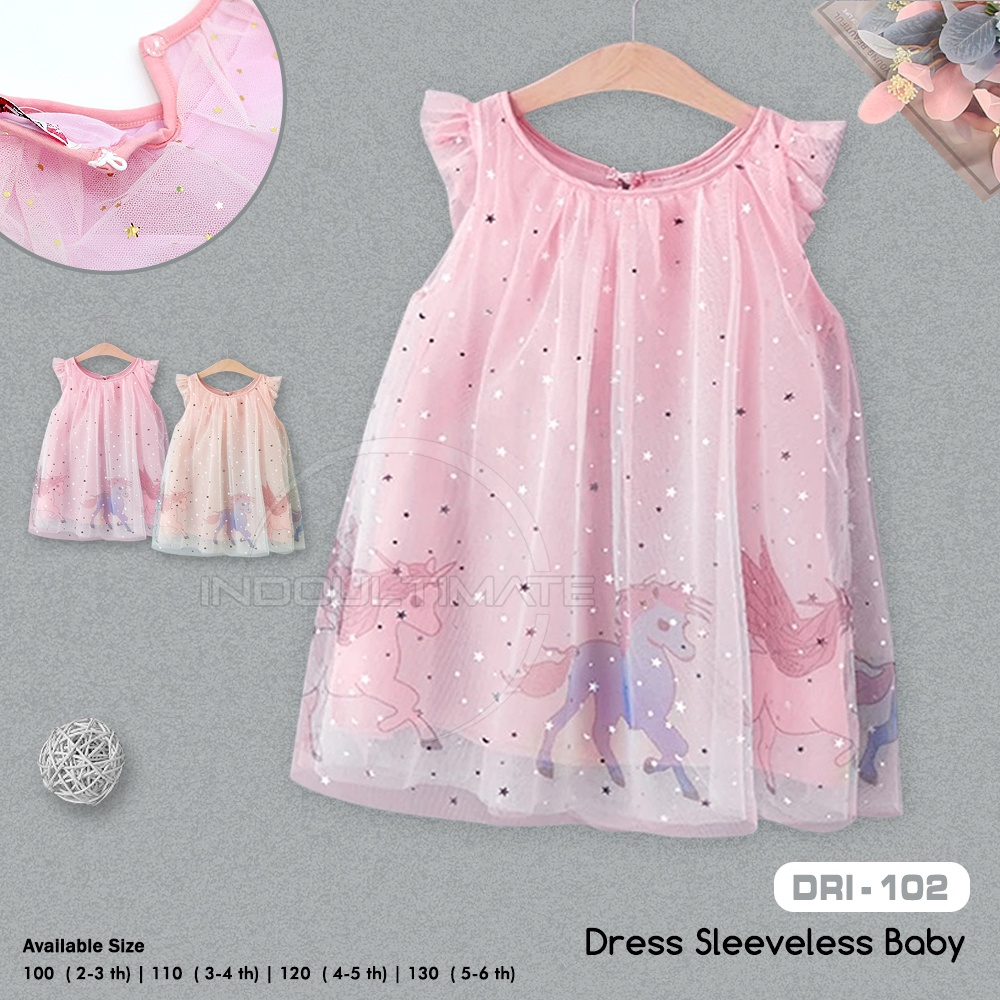 1Pcs Dress Pesta Bayi Import Dress Unicorn Bayi Perempuan DRI-102 Gaun Anak 2-6 Tahun Anak Perempuan Setelan Rok Tutu Bayi Pakaian Balita Cewek