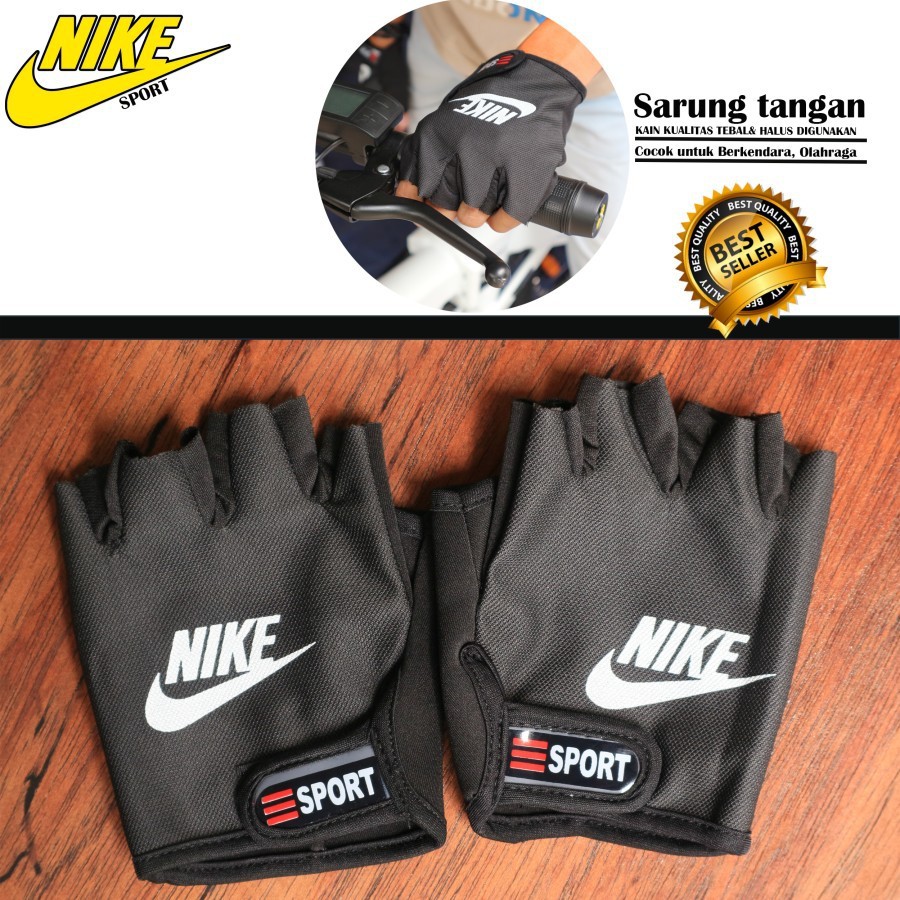 Sarung Tangan Jari Nike pengendara Motor/Sarung Tangan Jari Nike Sarung Tangan Motor Nike Murah Sarung Jari