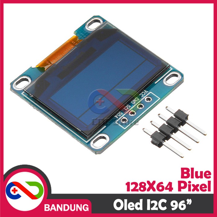 OLED LCD BLUE 0.96î I2C 128X64 DISPLAY MODULE BIRU