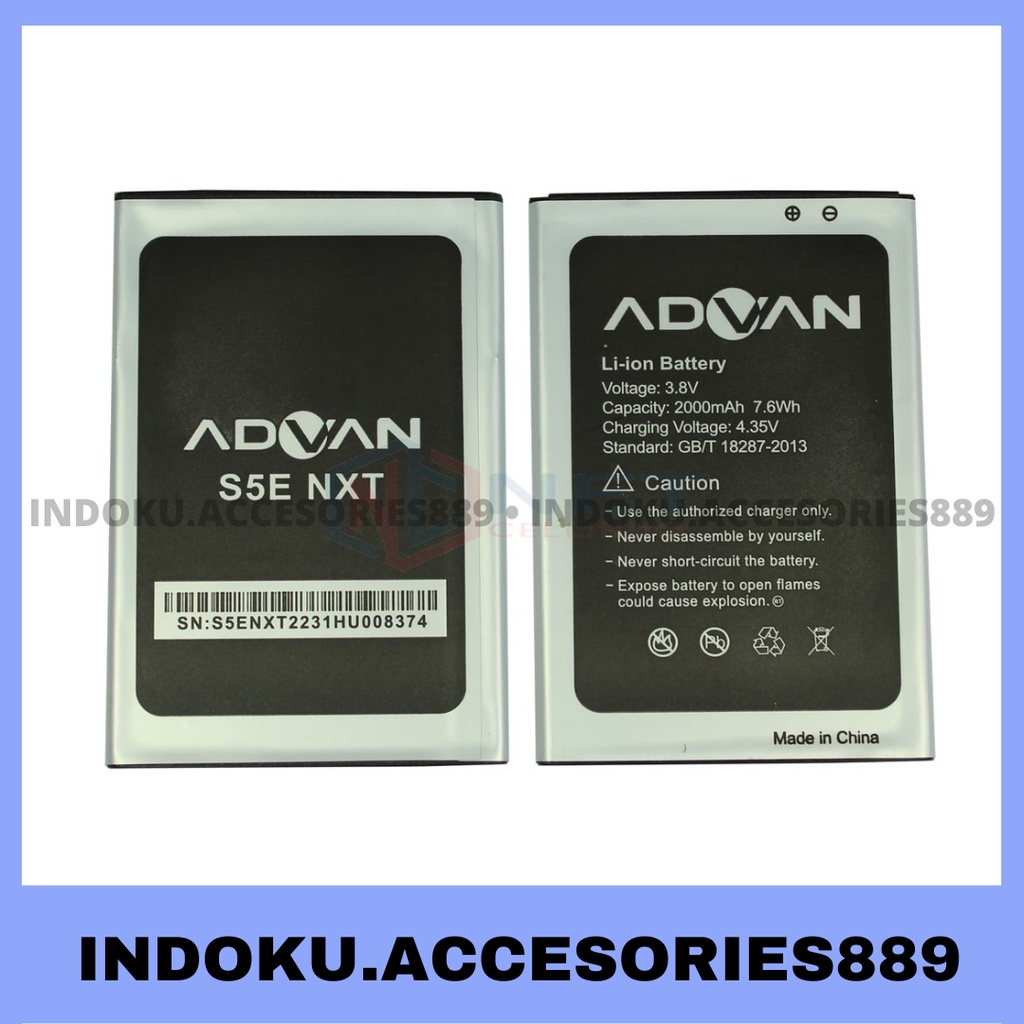 Baterai / Battery Advan S5E NXT Original DOUBLE POWER