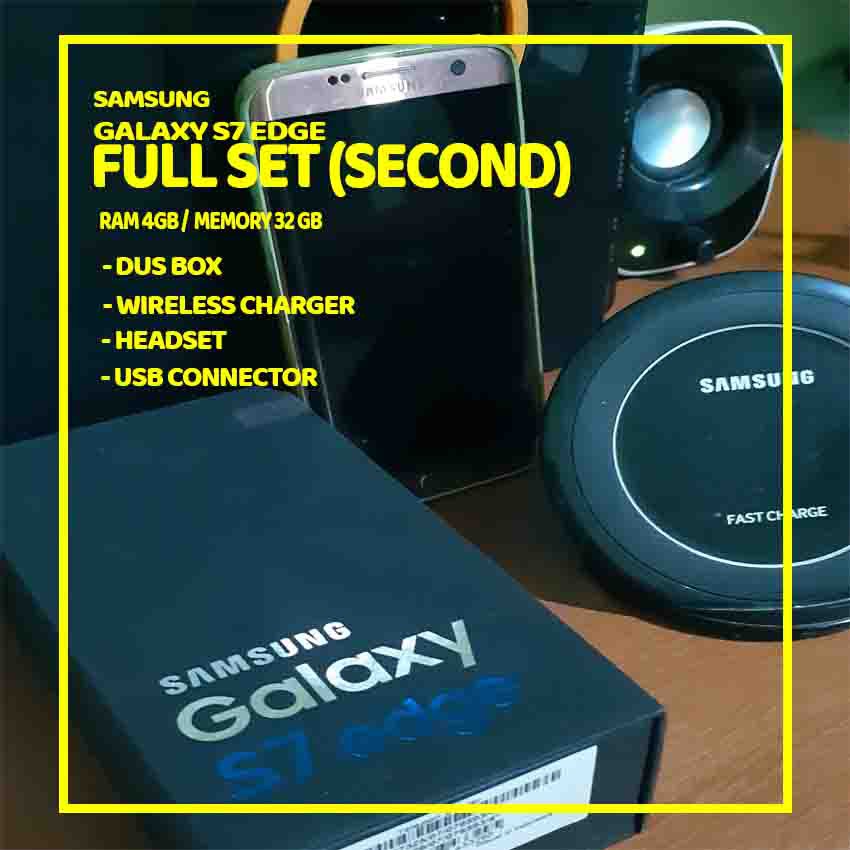 Samsung Galaxy S7 Edge FullSet Second Pakai Pribadi