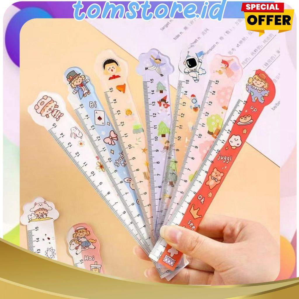 

DIJAMIN ORI TOMSTOREID Funny Plastic Ruler 15 cm Penggaris plastik funny karakter penggaris anak sekolah 15 cm S13