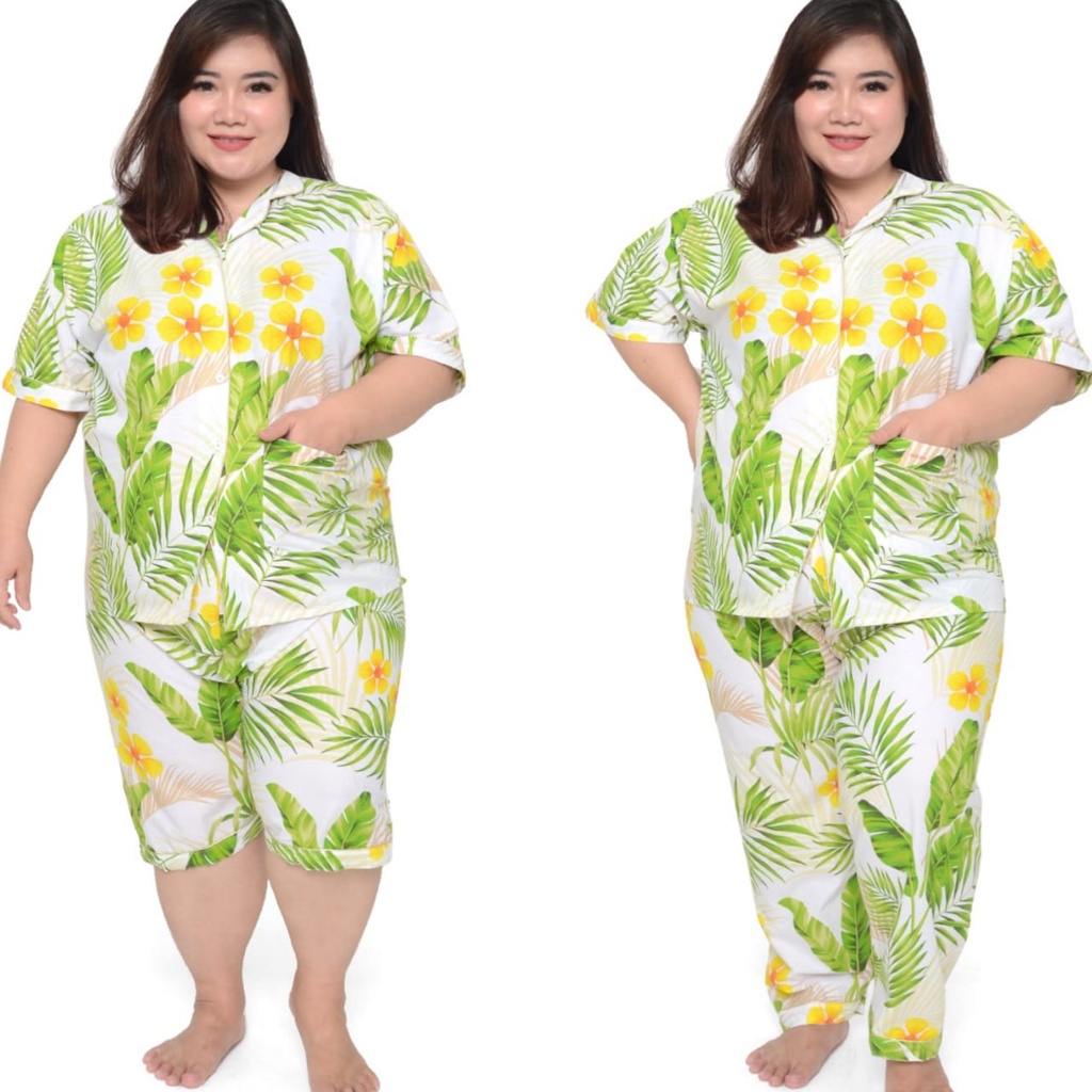 PIYAMA ANAK CEWEK LENGAN PENDEK SETELAN BAJU TIDUR CELANA PANJANG COUPLE IBU DEWASA LD 130 140 150