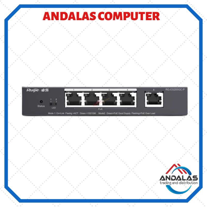 Switch Hub Gigabit 5 Port RUJIE REYEE RG S205GC