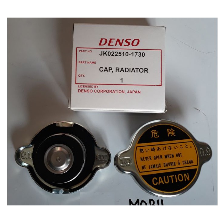 ORI DENSO JEPANG 0.9 Tutup Kap Air Radiator TOYOTA Kijang 4K doyok L300 PS100 PS 100 Botol Tabung Ta