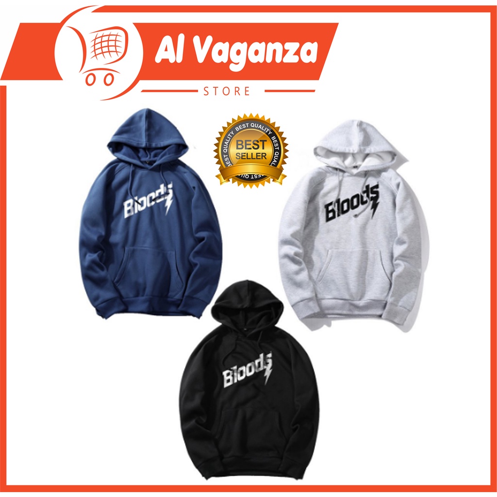 JAKET HOODIE BLOODS 01 PRIA/WANITA
