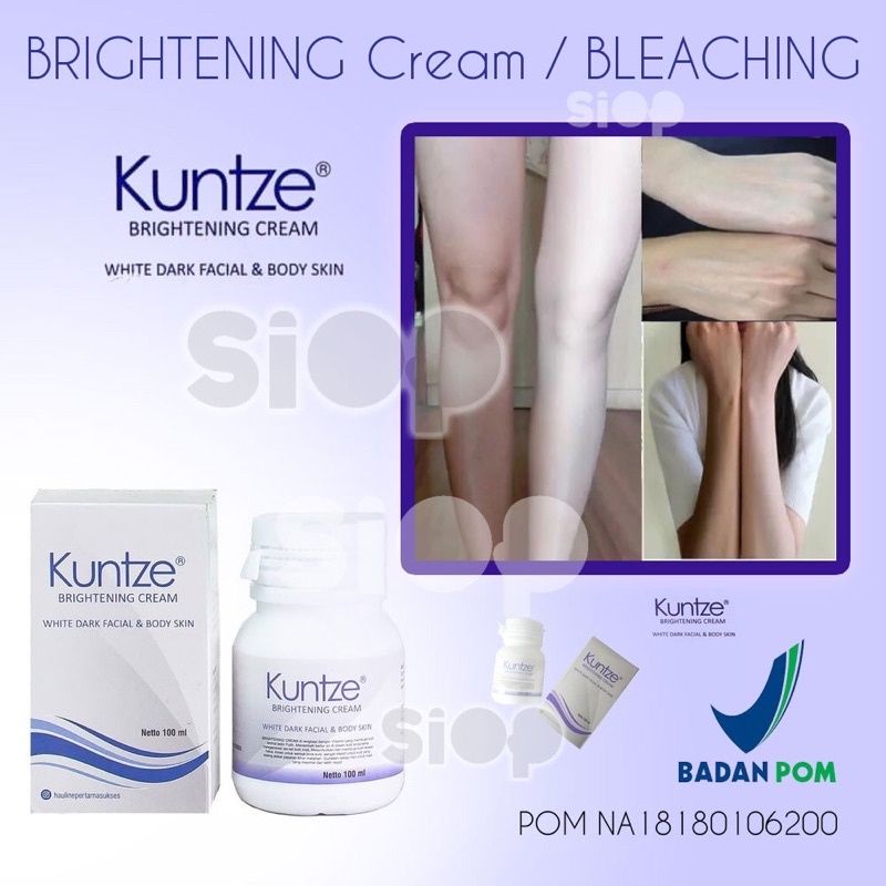 KUNTZE BLEACHING BRIGHTENING CREAM WITH DARK FACIAL &amp; BODY SKIN