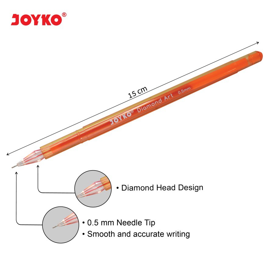 Color Gel Pen / Pulpen / Pena Joyko GPC-309S / 1 Set 8 Warna / 0.5 mm