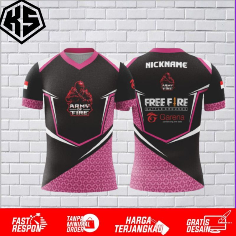 jersey game terbaru baju kaos game rrq evos onic freefire mlbb pubg aov COD