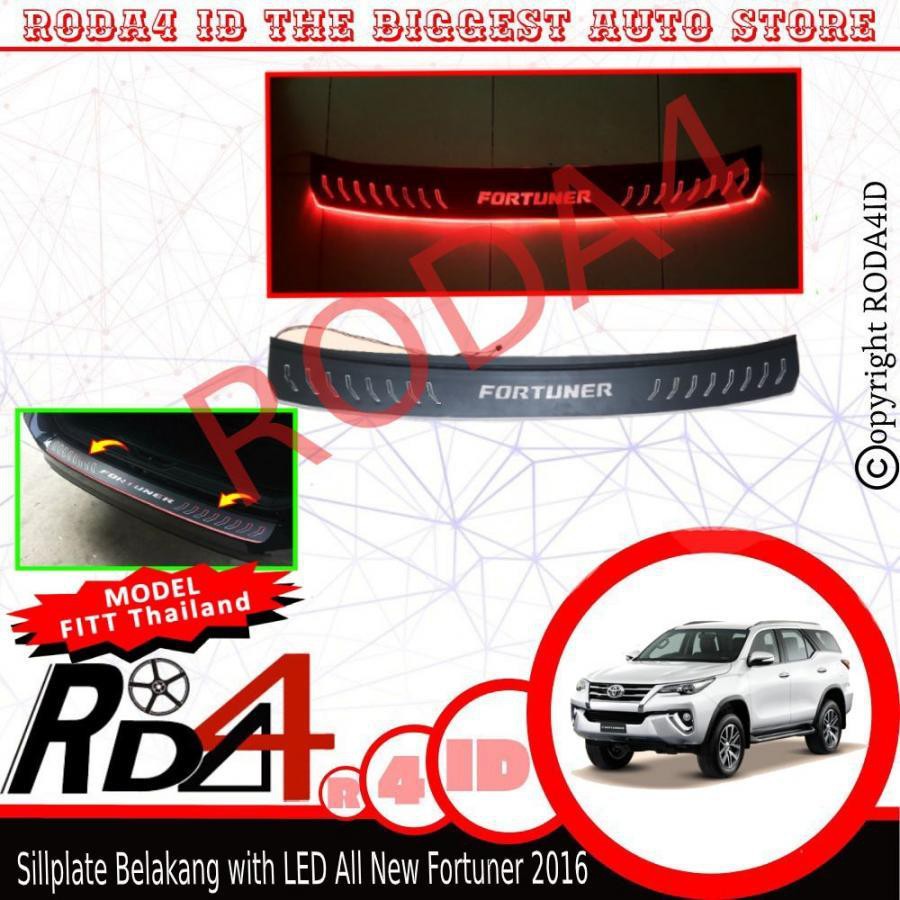 Sillplate Belakang All New Fortuner 2016 with LED