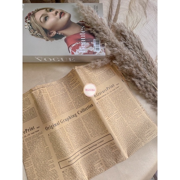 

kertas vintage foto produk | kertas bunga | vintage papper 50x35CM PREMIUM | kertas koran vintage | kertas pembungkus bunga