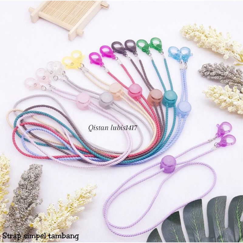 Strap simpel tambang &amp; gembul beli 10 free 2