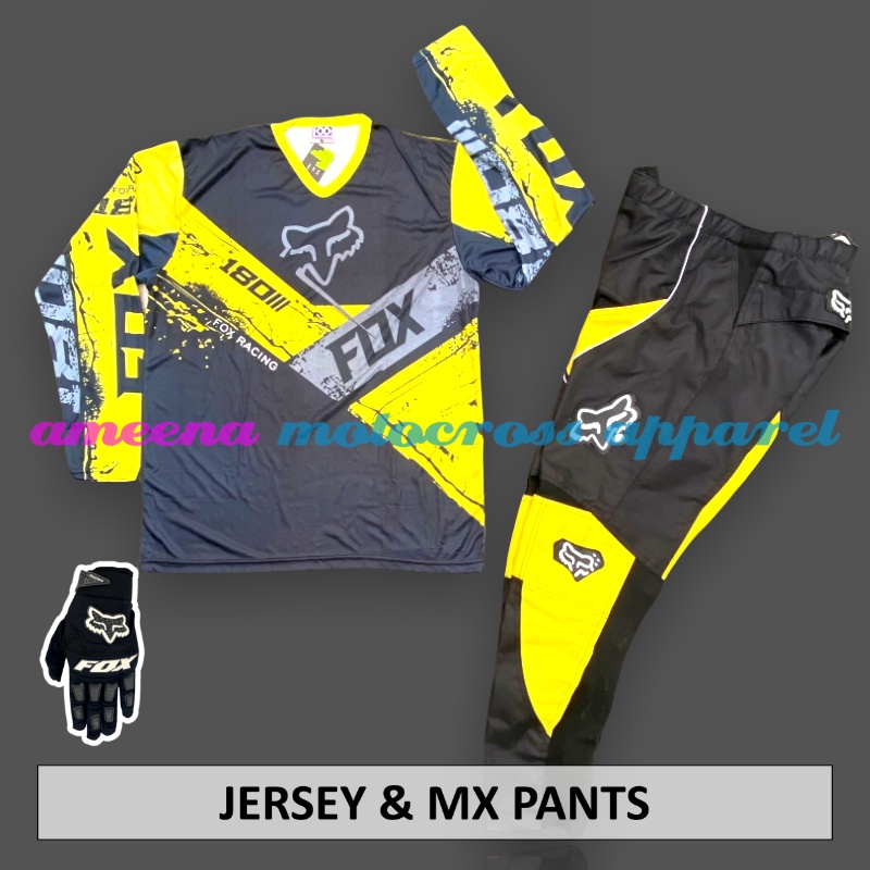 Jerseyset - Jersey set Trail - Jersey &amp; Celana Motocross - Jersey Trabas - Jersey Stelan MX Cross - Satu Set Jersey &amp; Celana - Jersey Lokal - Celana Cordura - FOCT1915-F41