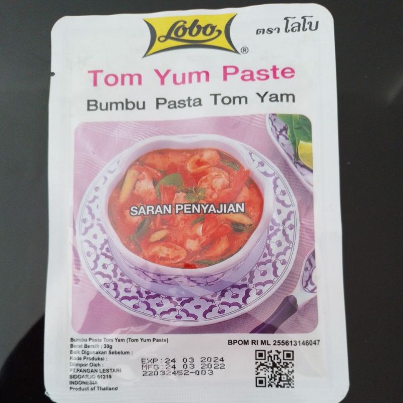 

Lobo bumbu pasta tom yam tom yum