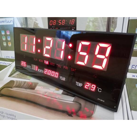 XY3615 JAM LED 36 CM DINDING MEJA DIGITAL CLOCK WALL FLAT XY 3615