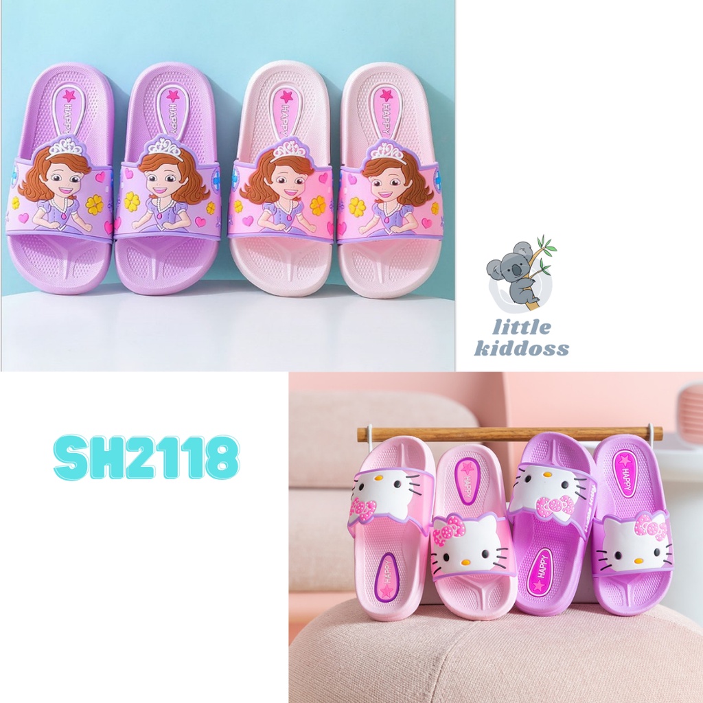 littlekiddoss SH2118 Sandal Anak Perempuan Import Sendal Kartun Anak Sandal Karet Karakter Kartun Murah