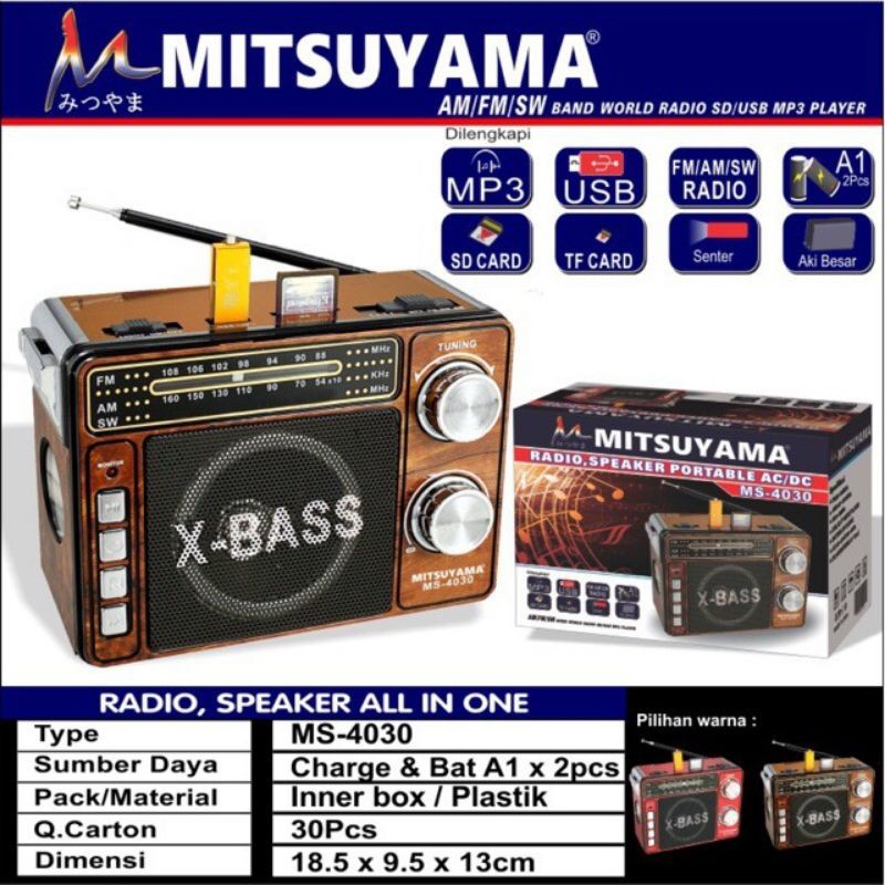 Radio Mitsuyama MS4030 Xbass