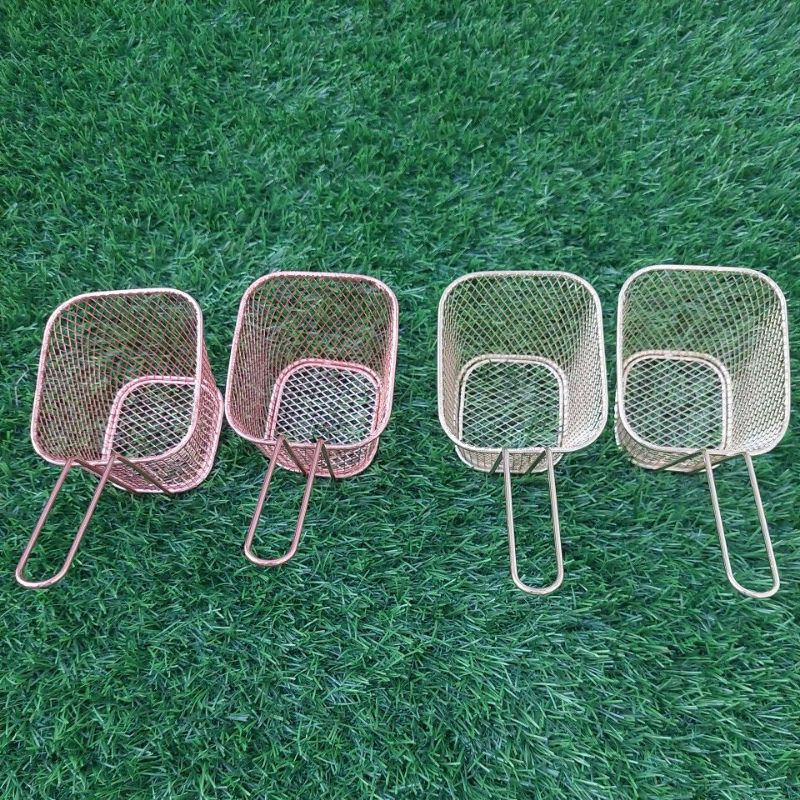 Mini Basket French Fries / keranjang french fries gold dan rose gold
