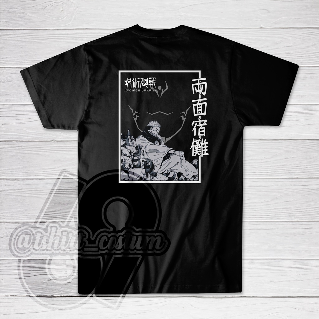 Kaos Ryomen Sukuna Kaos Jujutsu Kaisen Sukuna Anime Jepang.