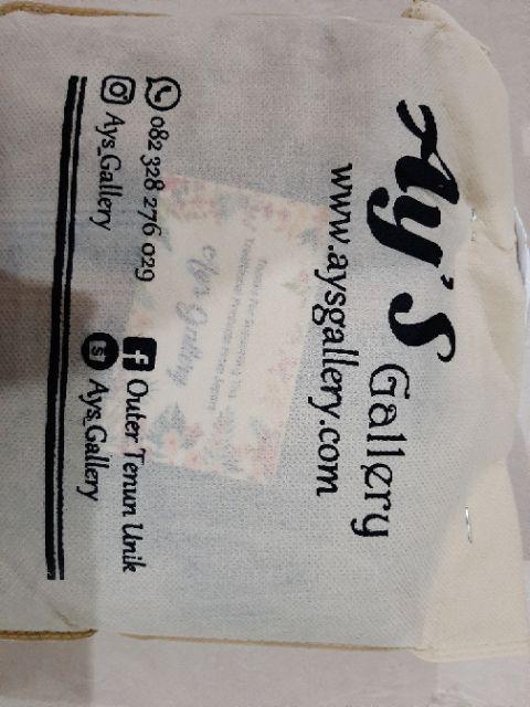 Long Outer Tenun Ikat Tradisional Asli Murah (seri Toraja Grey)