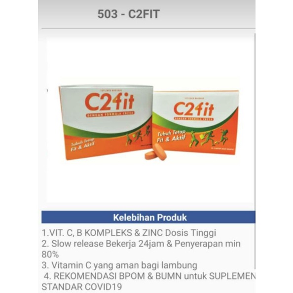 c2fit (vitamin/suplemen makanan)