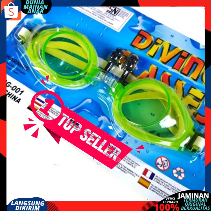 KACAMATA RENANG BERENANG ANAK COWOK CEWEK ALL SIZE OLAHRAGA OUTDOOR DIVINE GLASS MURAH