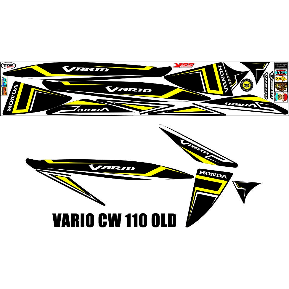 MOTOR HONDA VARIO 110 CW OLD VARIASI STRIPING CUSTOM STICKER/STRIPING VARIASI RACING TERBARU