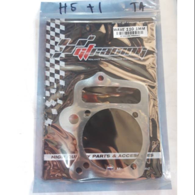 Paking blok seher almunium honda supra 100 & honda grand ukuran 1mm 2mm & 3mm