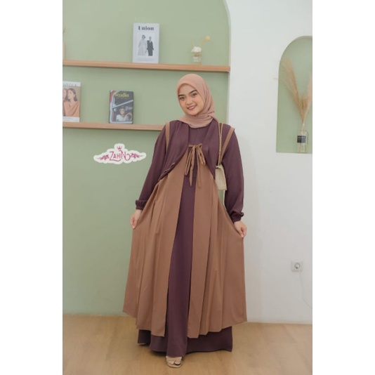 BISA COD | DRESS ANINDYA ORI BY ZAHIN | DRESS ITY CREPE ORI ZAHIN | GAMIS ANINDYA BAHAN ITY CREPE BEST SELLER | GAMIS BUSUI MURAH | DRESS BUSUI