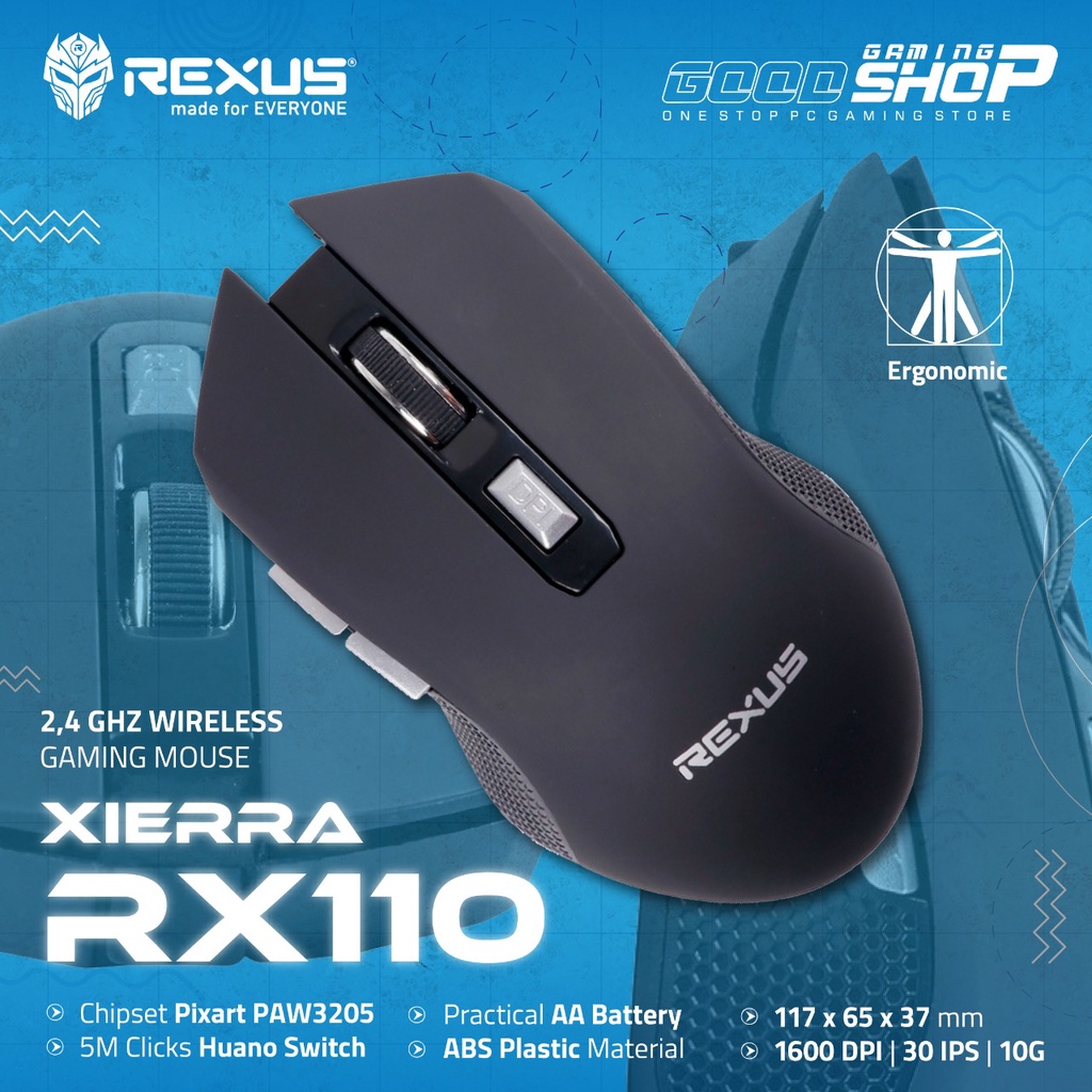 Rexus Mouse Wireless Gaming RX 110