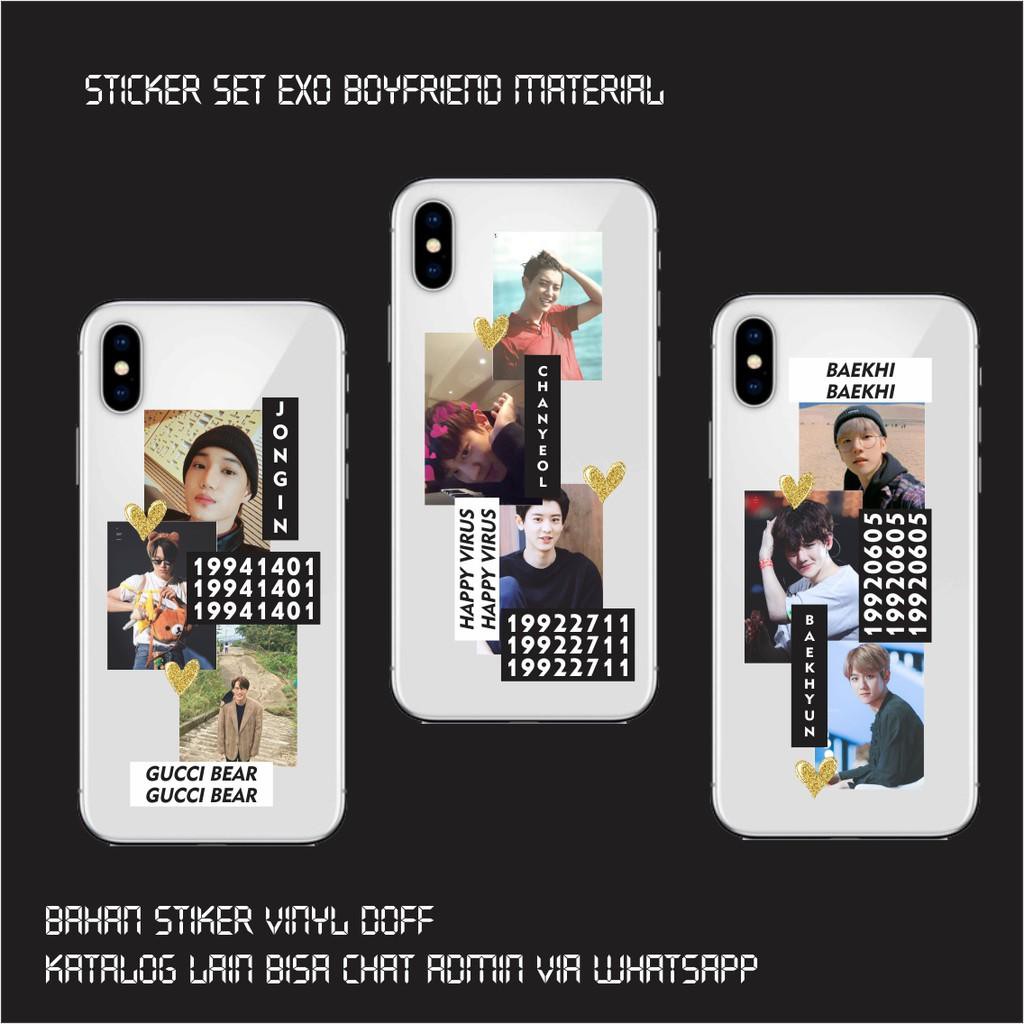 Stiker Tumblr Sticker Tumblr Exo Boyfriend Material Murah Shopee