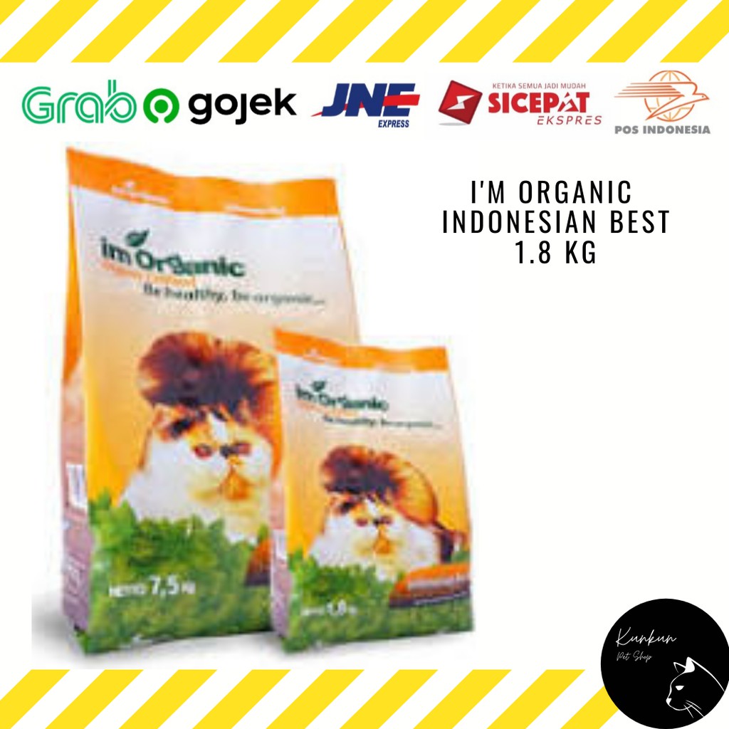 I'M ORGANIC INDONESIA BEST1.8KG (DRY CAT FOOD)